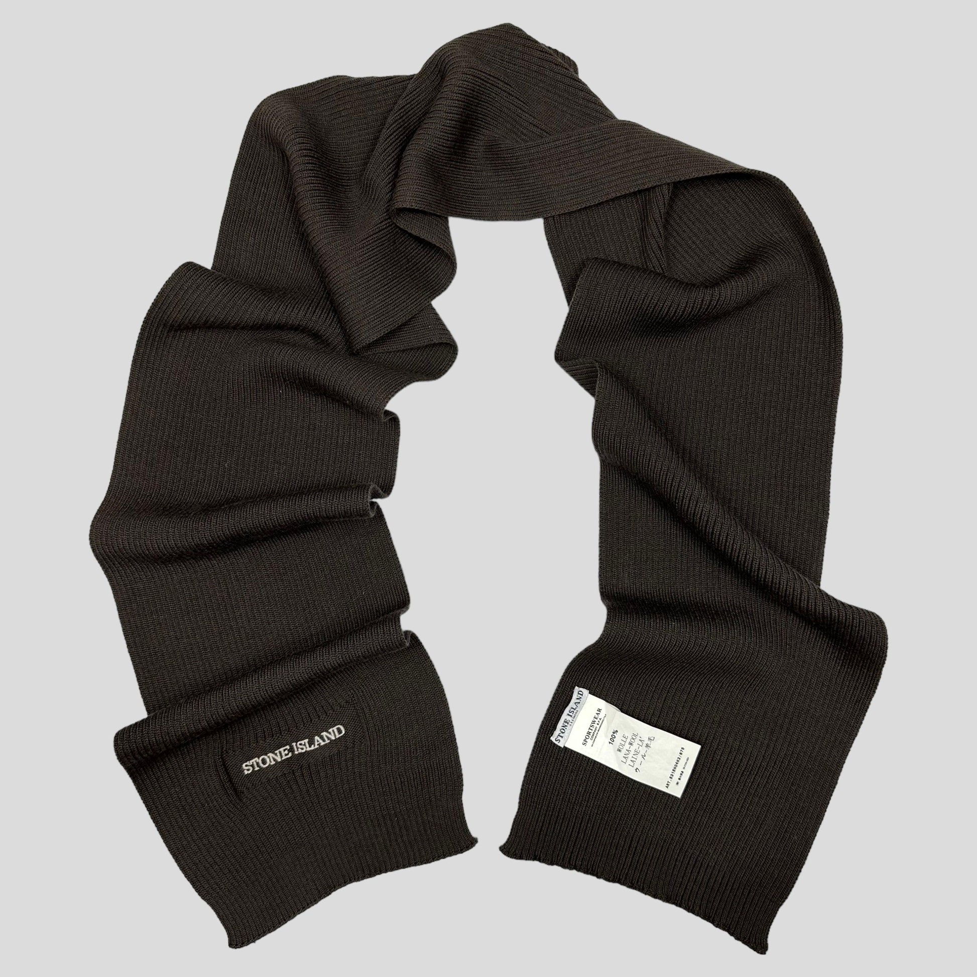 Stone Island AW10 Ribbed Wool Scarf - Known Source
