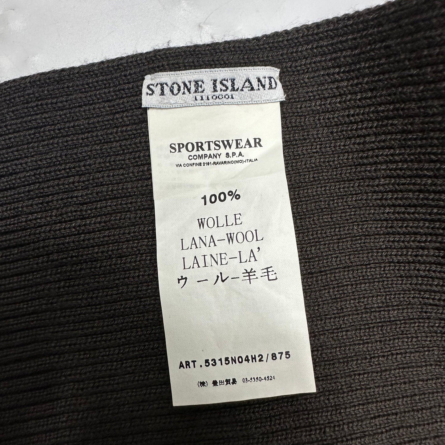 Stone Island AW10 Ribbed Wool Scarf - Known Source
