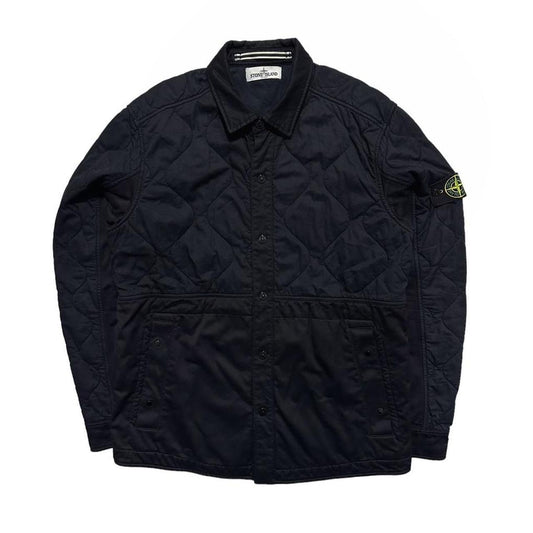 Stone Island Black Quilted Overshirt - Known Source