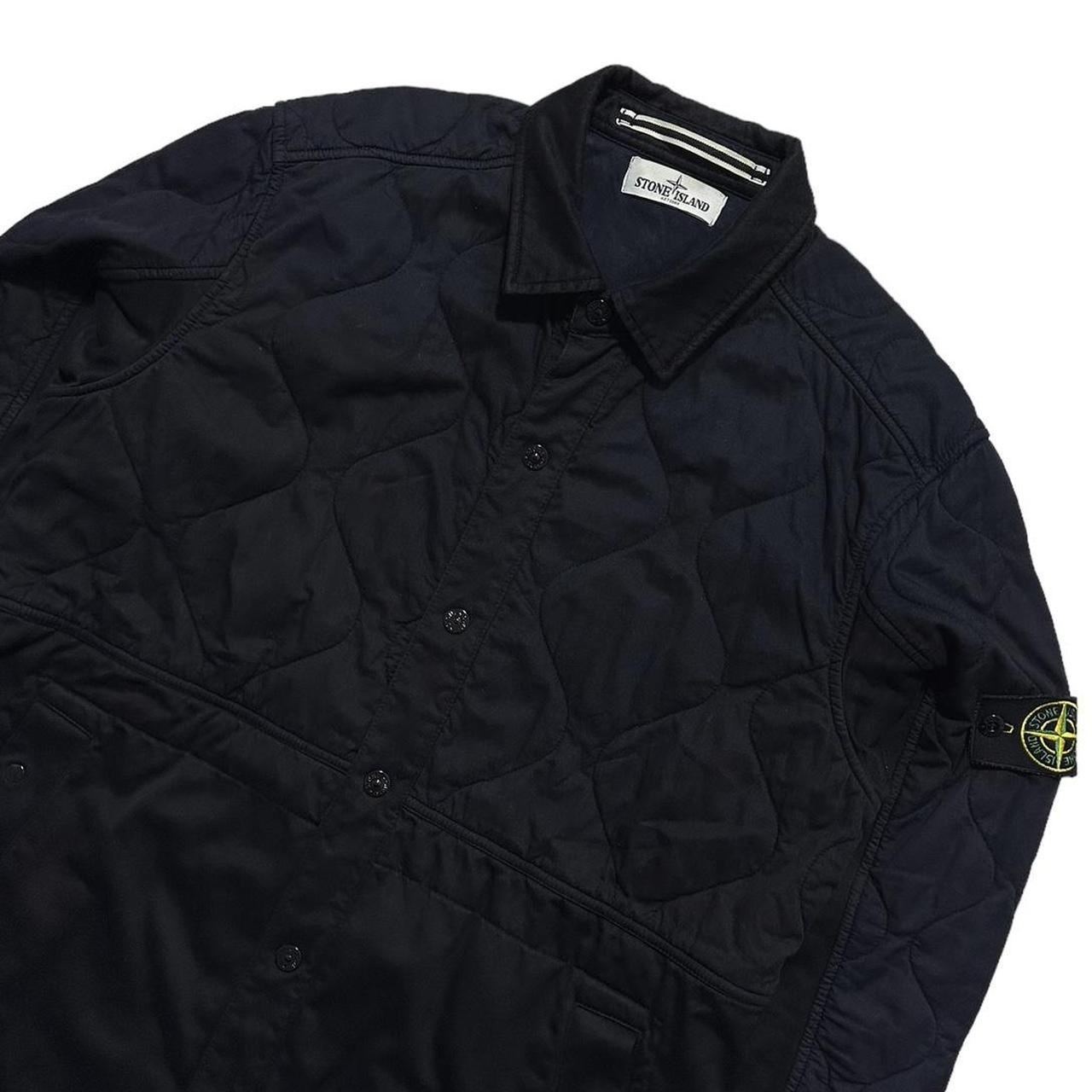Stone Island Black Quilted Overshirt - Known Source