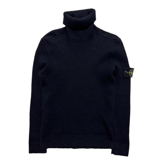 Stone Island Black Roll Neck Pullover - Known Source