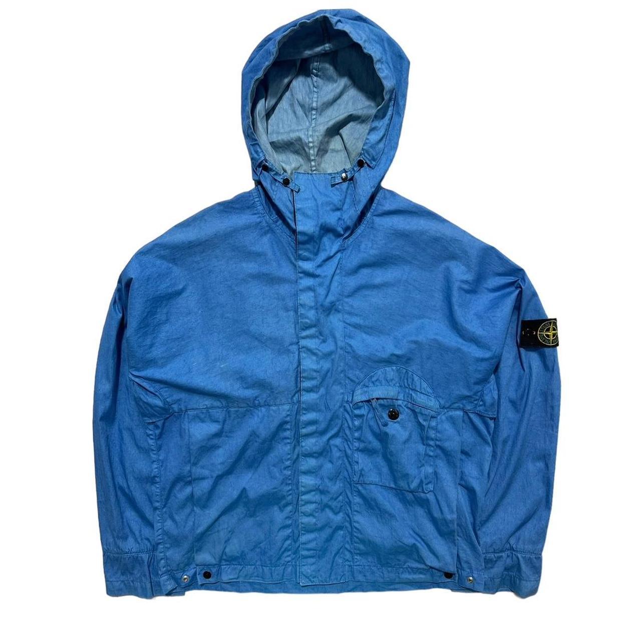 Stone Island Blue Single Pocket Canvas Jacket - Known Source