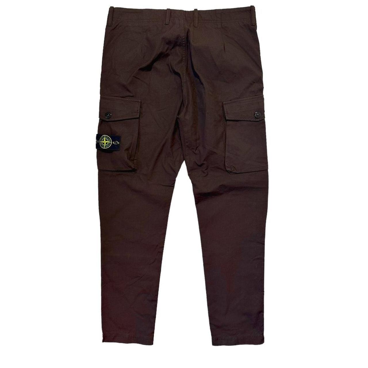 Stone Island Burgundy Check Cargos - Known Source