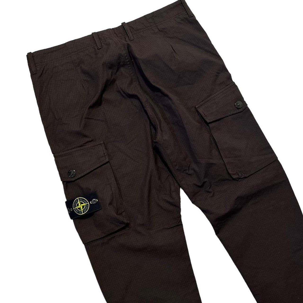 Stone Island Burgundy Check Cargos - Known Source