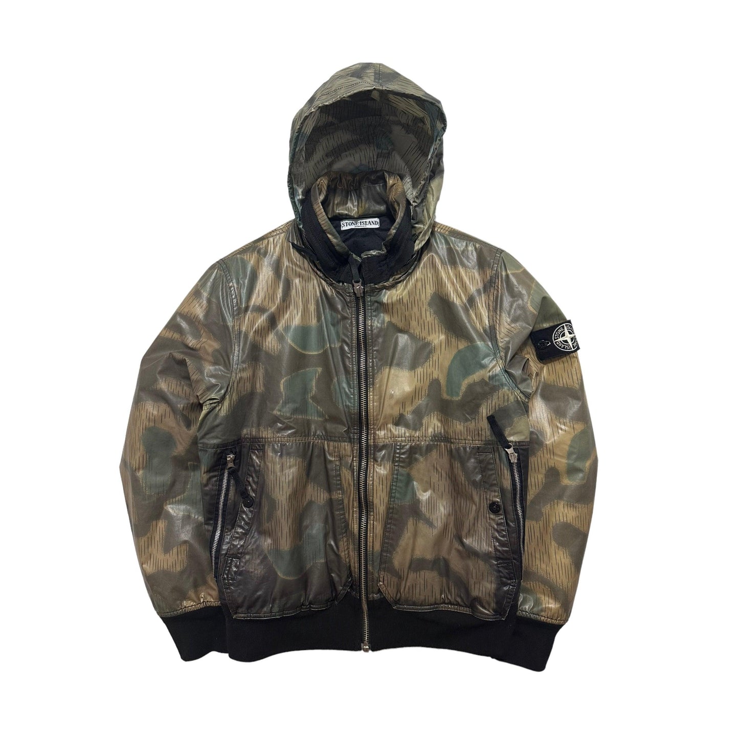 Stone Island Camouflage Ice Jacket with Packable Hood - Known Source