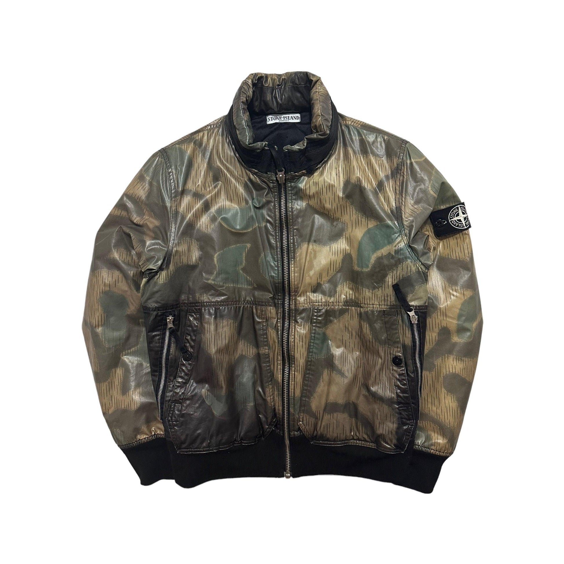 Stone Island Camouflage Ice Jacket with Packable Hood - Known Source