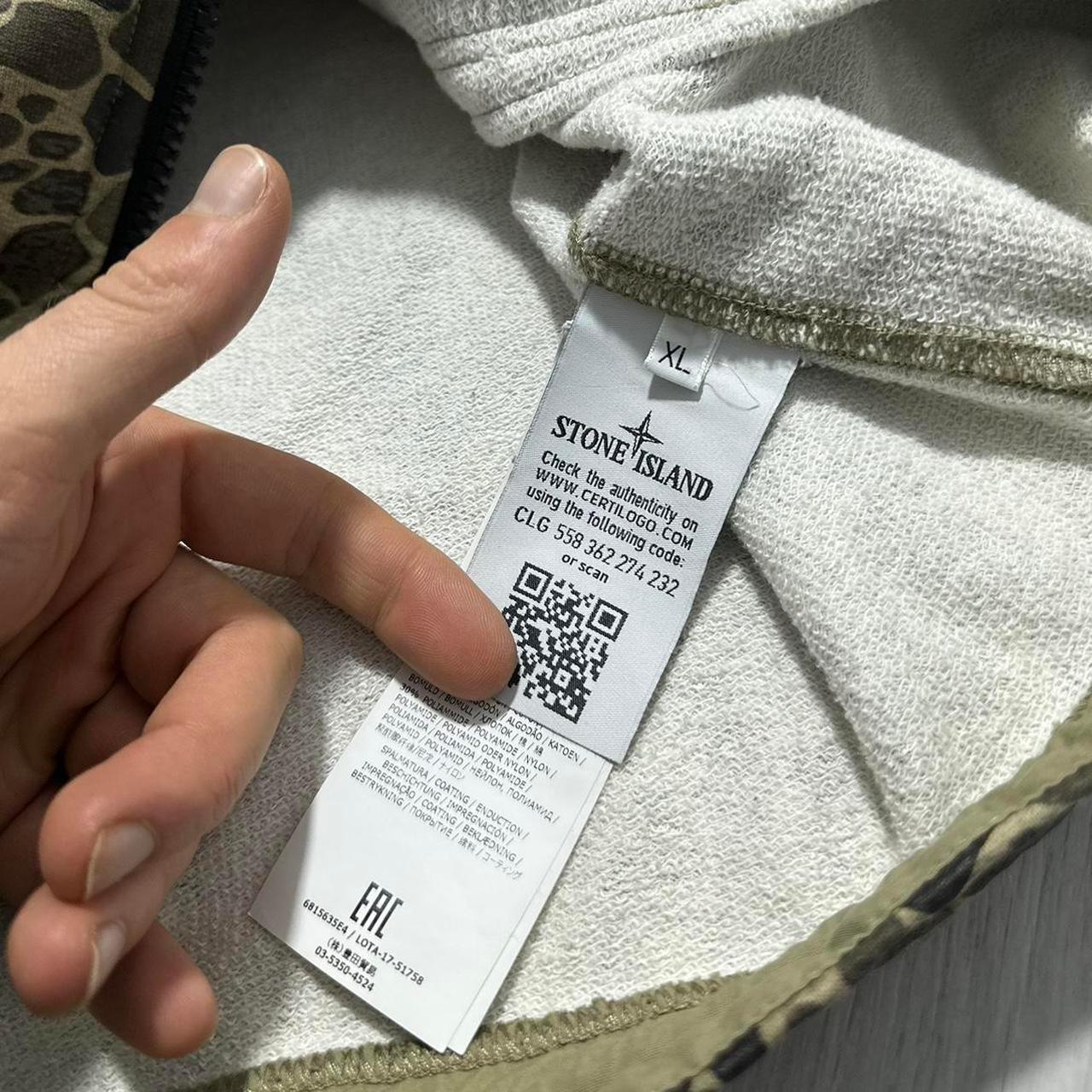 Stone Island crocodile camo zip up hoodie - Known Source