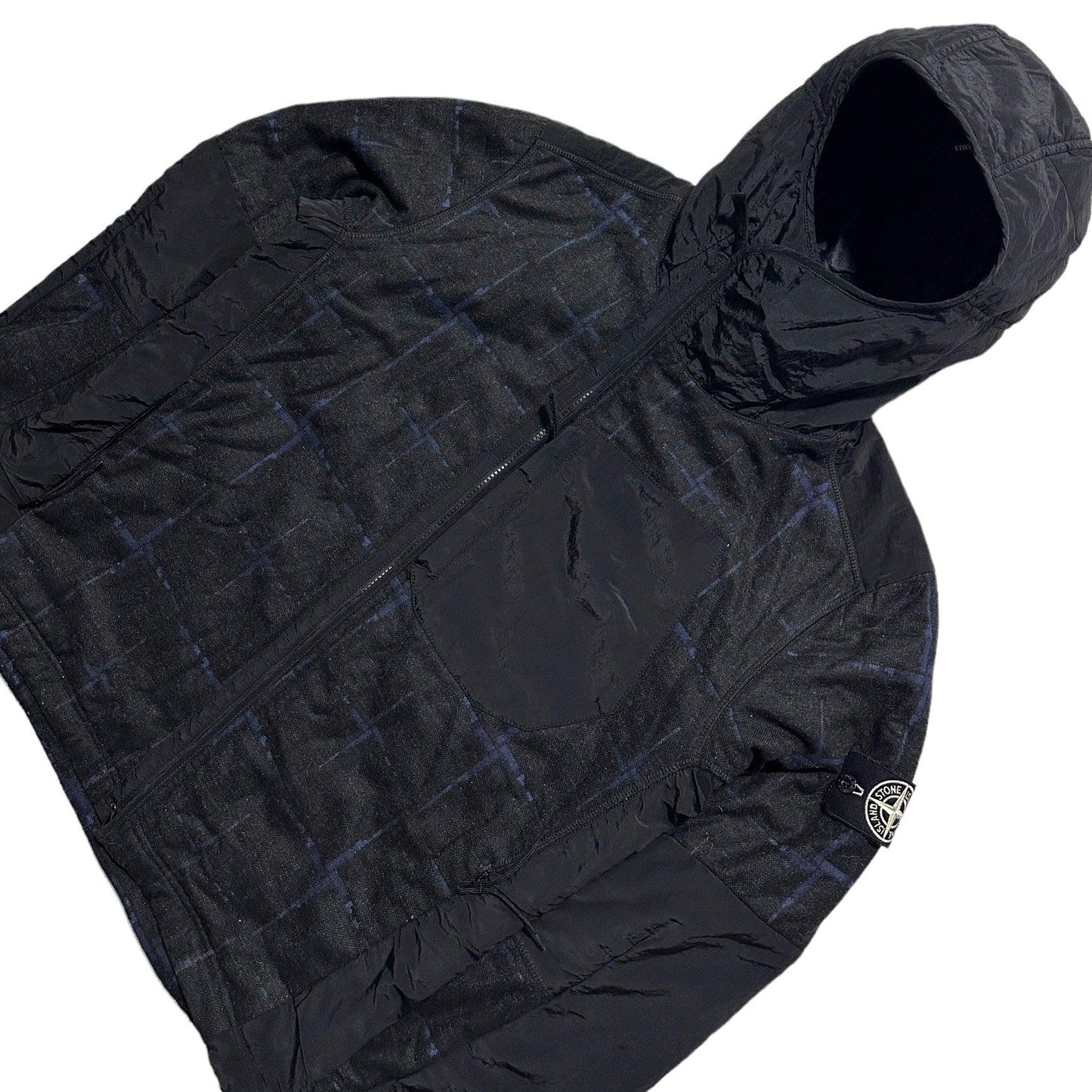 Stone Island Dormeuil House Check Primaloft Jacket with Special Process Badge - Known Source