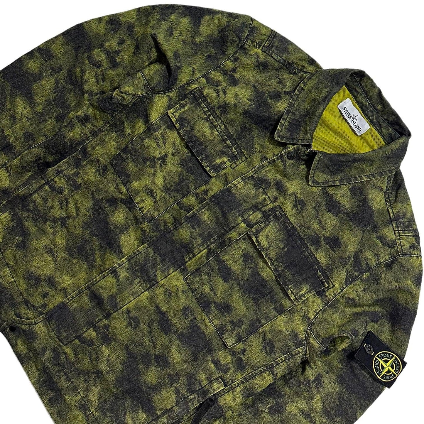 Stone Island DPM Jacquard Plated Plated Button Up Jacket - Known Source