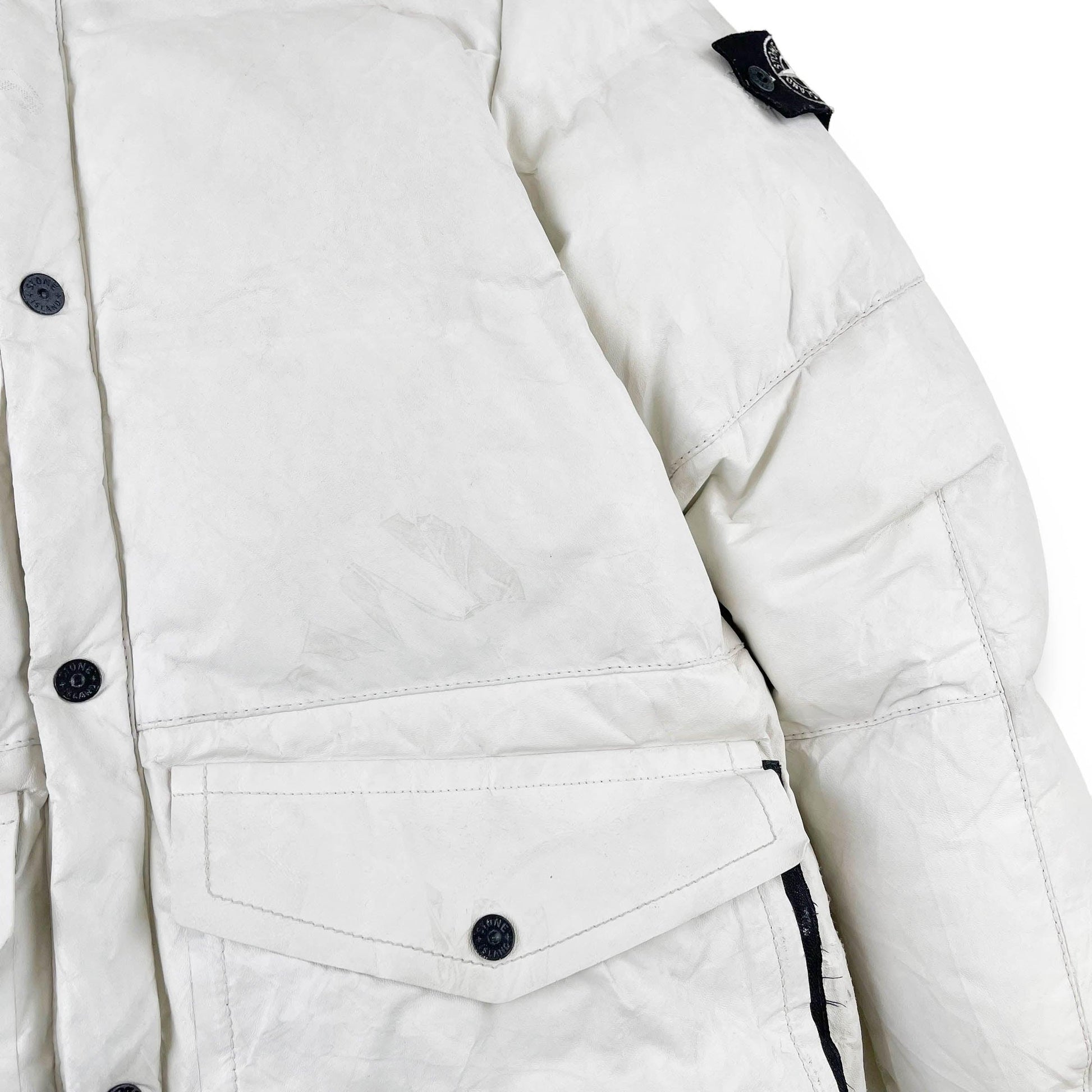 Stone island Featherweight Leather Down Jacket (M) - Known Source
