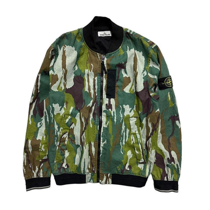 Stone Island Flowing Camo Bomber Jacket - Known Source