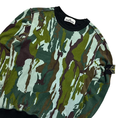 Stone Island Flowing Camo Pullover Crewneck - Known Source