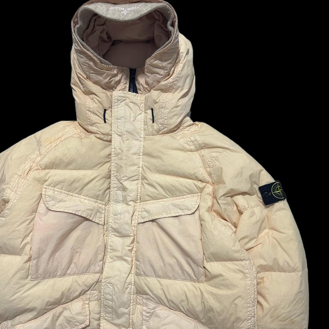 Stone Island Garment Dyed Crinkle Reps R-NY Down Long Puffer Jacket - Known Source