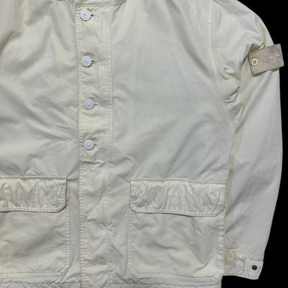 Stone Island Ghost Ventile White Zip Up Jacket - Known Source