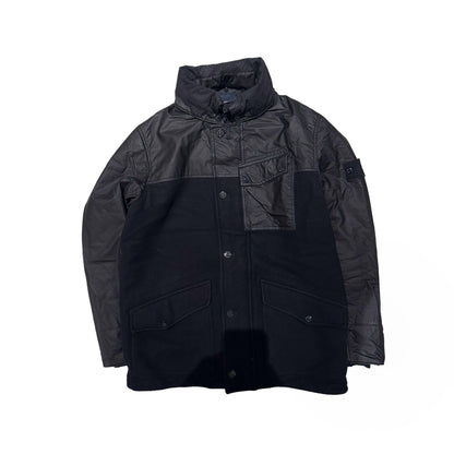 Stone Island Ghost Wool Nylon Quilted Jacket with Packable Hood - Known Source