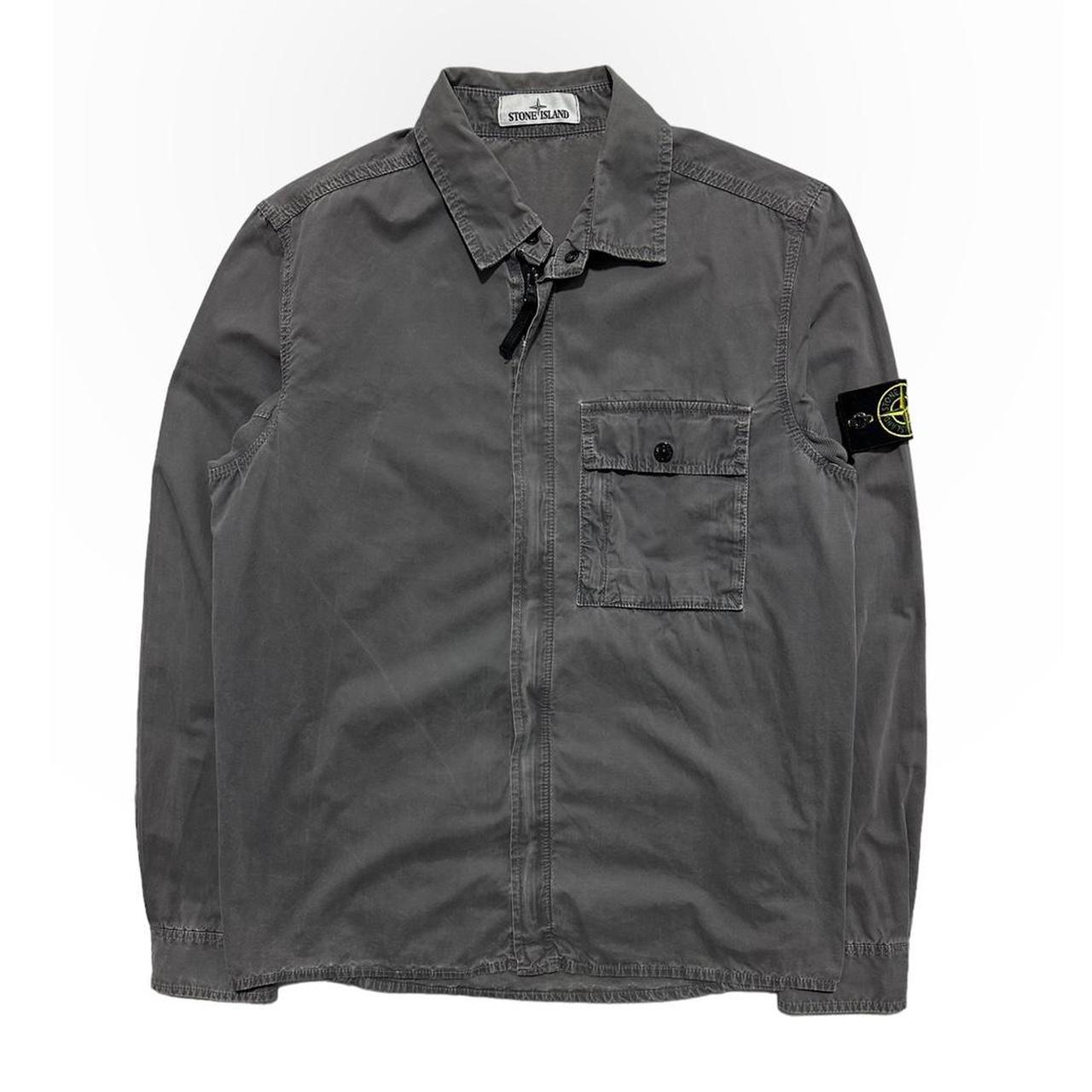 Stone Island Grey Canvas Overshirt - Known Source