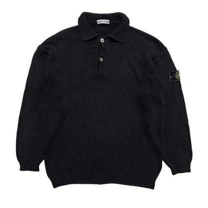 Stone Island Heavy Knit Button Pullover - Known Source