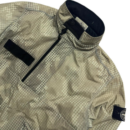 Stone Island Ice Jacket Grid Camo Pullover Jacket - Known Source