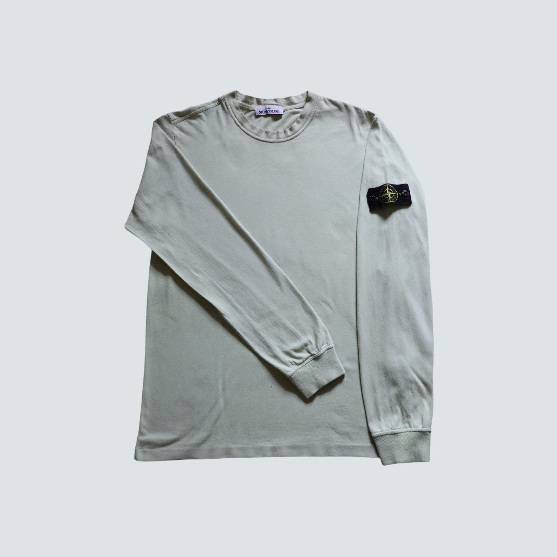 Stone island Long sleeve top in light green (M) - Known Source