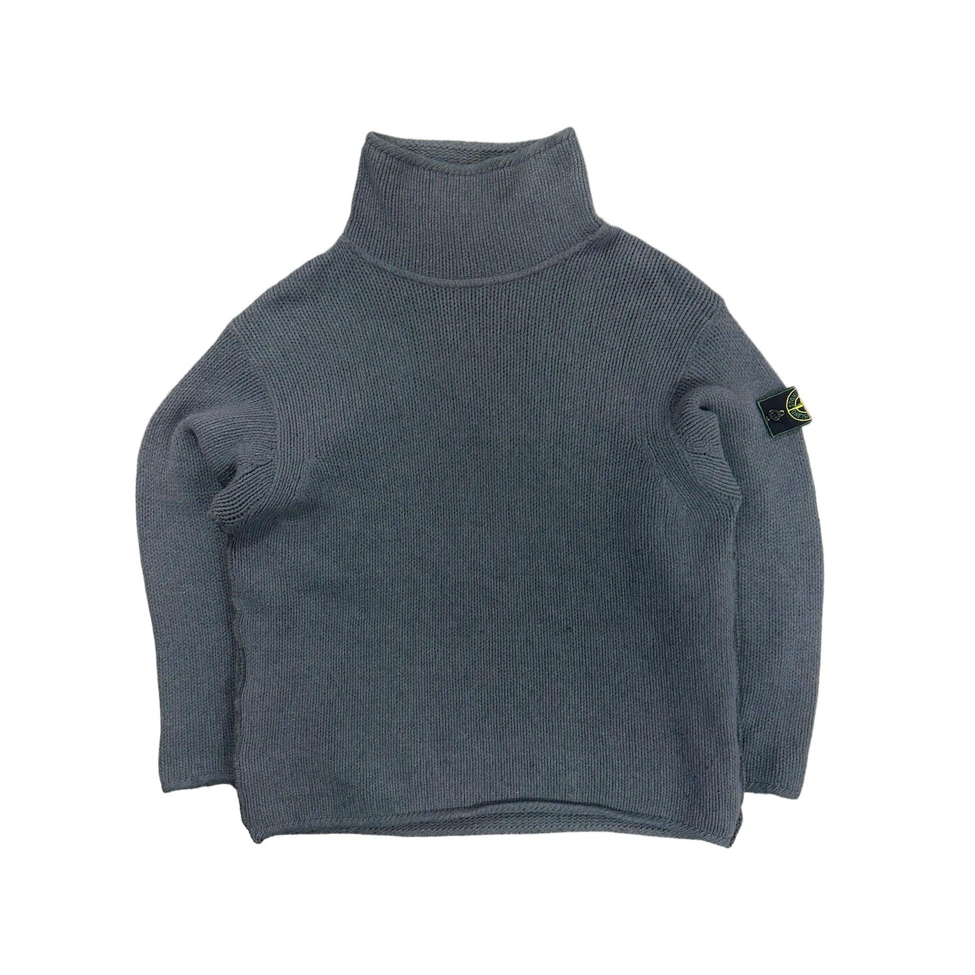 Stone Island Mock Knit Pullover Turtleneck Jumper from 90’s - Known Source