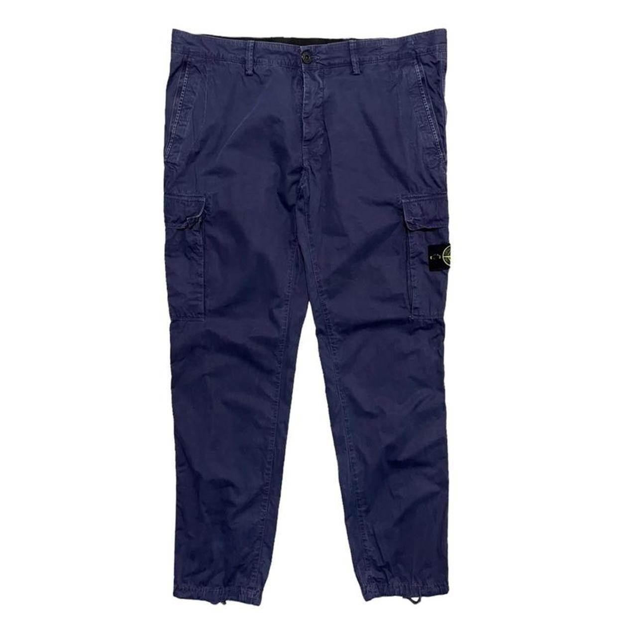 Stone Island Navy Canvas Combat Cargos - Known Source