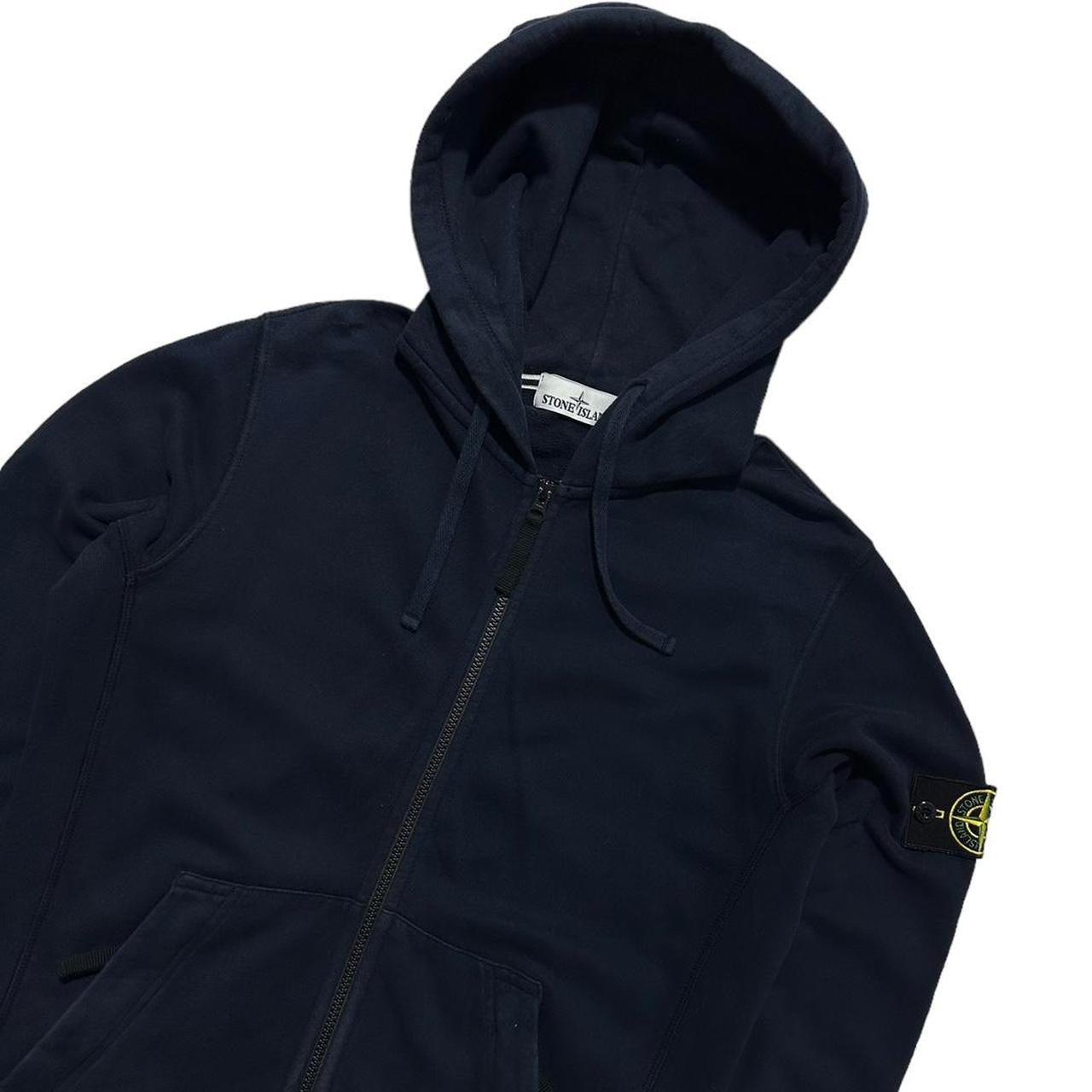 Stone Island Navy Full Zip Hoodie - Known Source