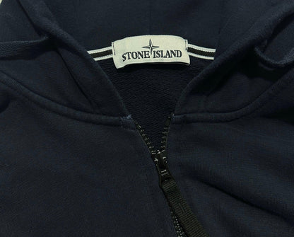 Stone Island Navy Full Zip Hoodie - Known Source