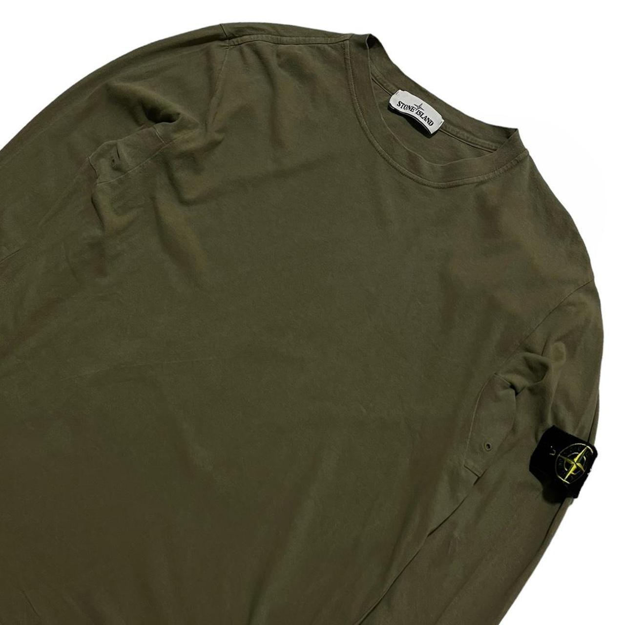 Stone island Olive green long sleeve top - Known Source