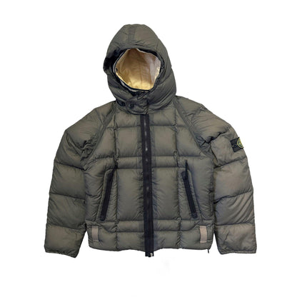 Stone Island Opaque Nylon Tela Goose Down Jacket from A/W 2006 with Dutch Rope Hood Inner - Known Source