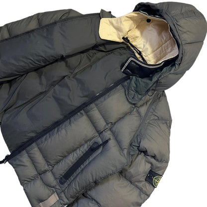 Stone Island Opaque Nylon Tela Goose Down Jacket from A/W 2006 with Dutch Rope Hood Inner - Known Source