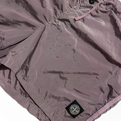 Stone Island Pink Patch Logo Swim Shorts - Known Source