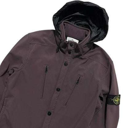 Stone Island Purple Soft Shell-R Jacket - Known Source