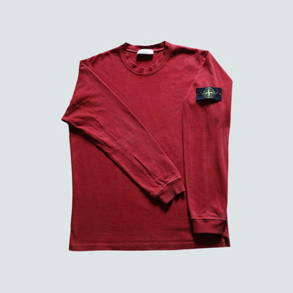 Stone island Red long sleeve top (XL) - Known Source