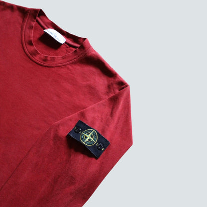 Stone island Red long sleeve top (XL) - Known Source