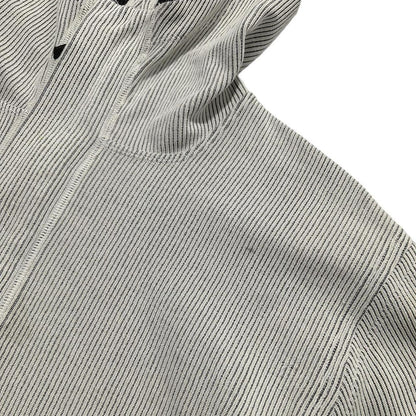 Stone Island Ribbed Cotton Zip Up Hoodie - Known Source