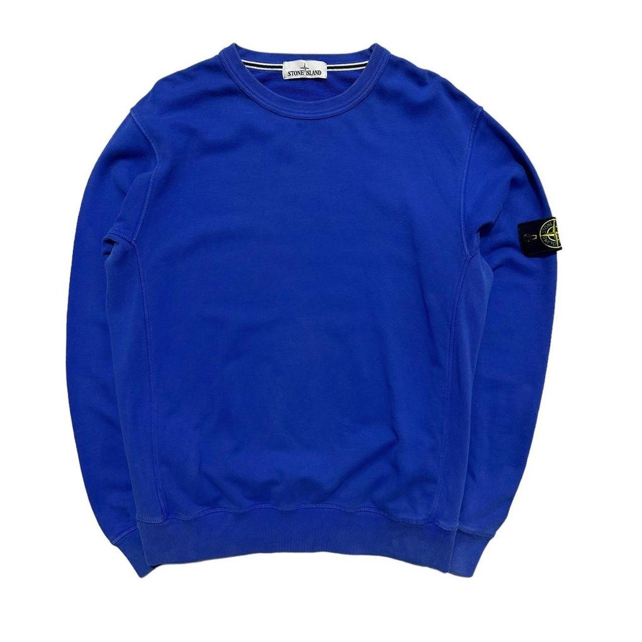 Stone Island Royal Blue Pullover Crewneck - Known Source