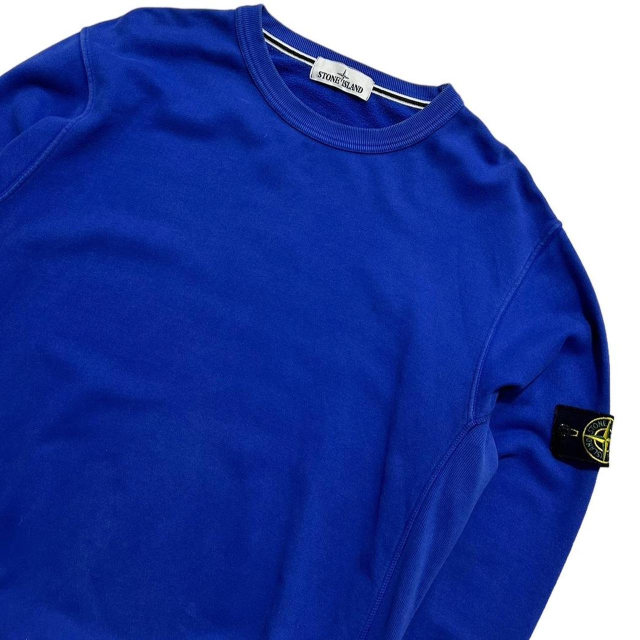 Stone Island Royal Blue Pullover Crewneck - Known Source