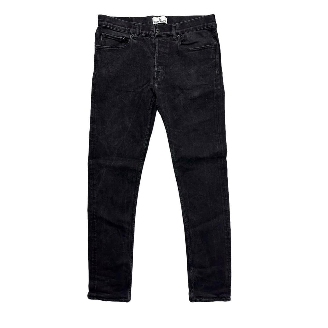 Stone Island Skinny Black Denim Jeans - Known Source