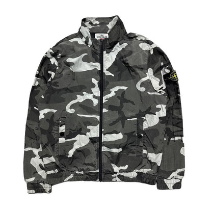 Stone Island White Camo Nylon Jacket - Known Source