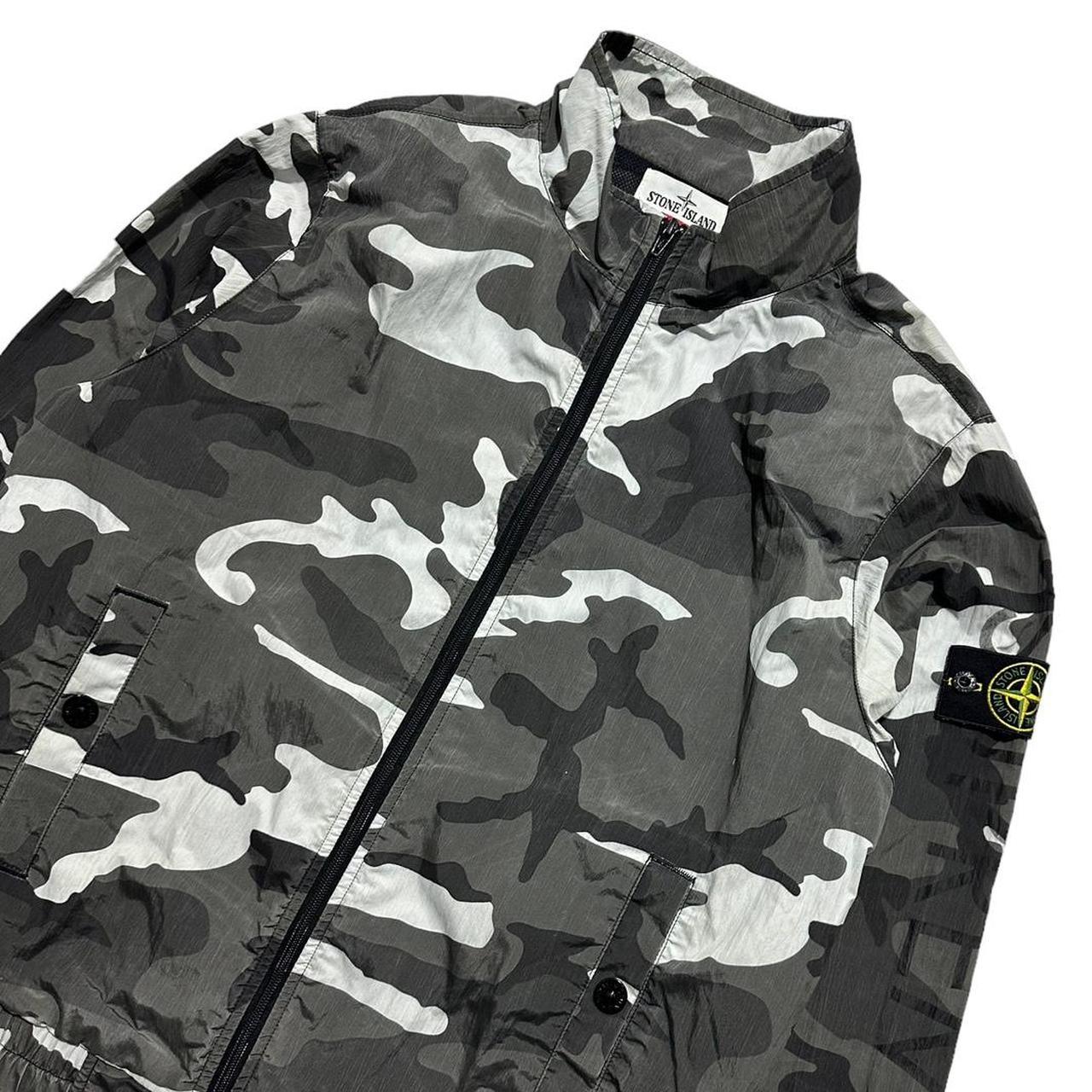 Stone Island White Camo Nylon Jacket - Known Source