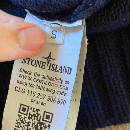 Stone island wool jumper with pocket (S) - Known Source