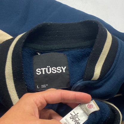 Stussy 00’s Chenille S Logo Varsity Jacket - L - Known Source