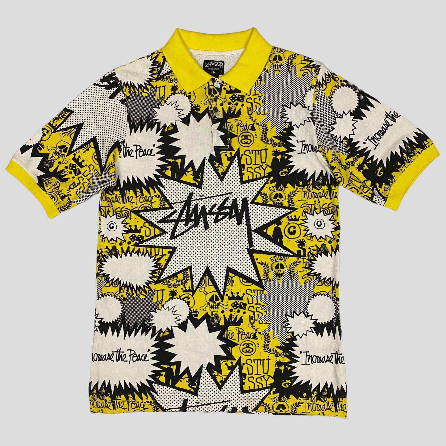 Stussy 00’s Increase The Peace Bubble Polo - M - Known Source