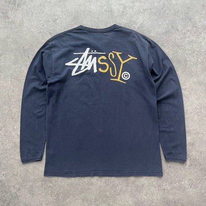 Stussy 2000s heavyweight graphic t-shirt (L) - Known Source