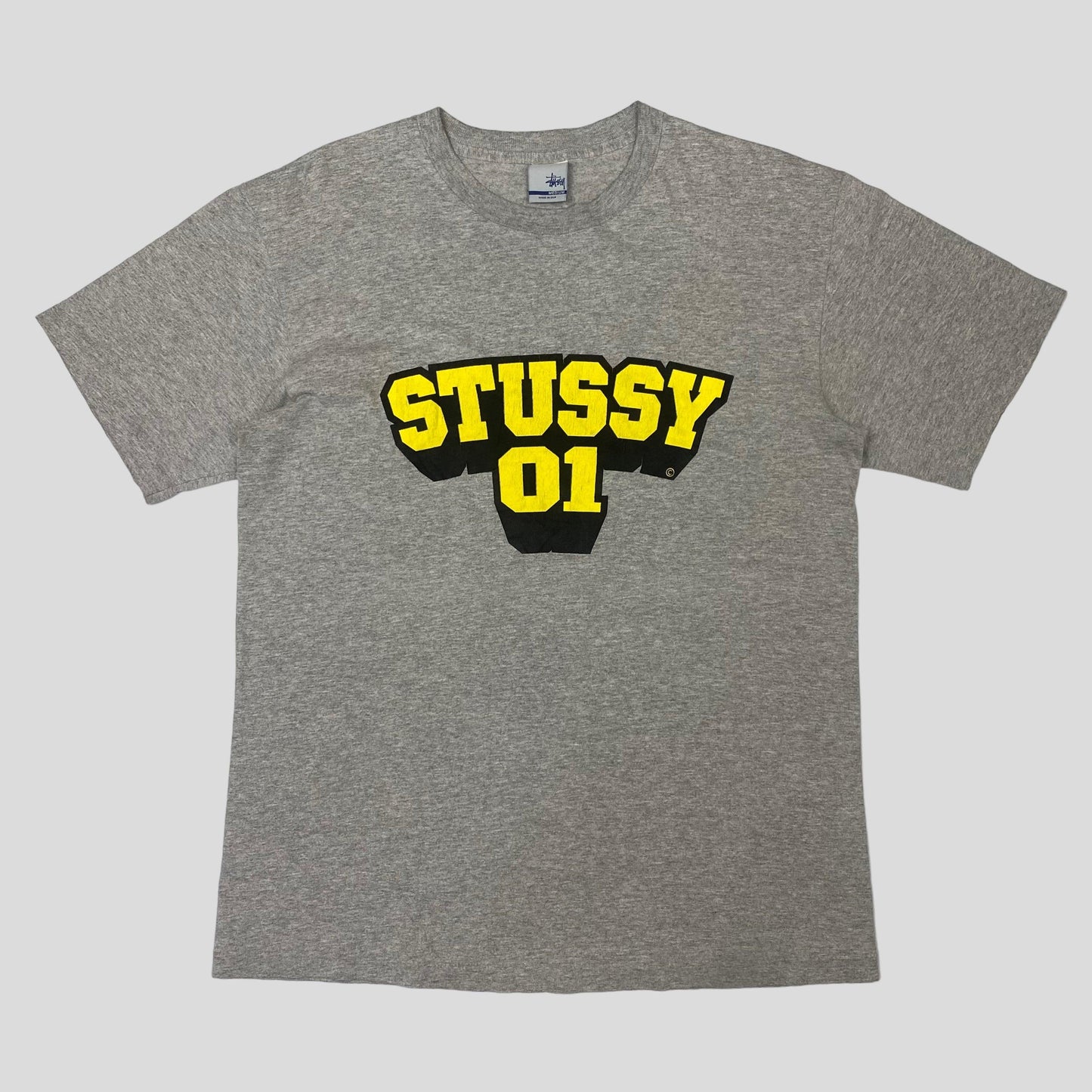 Stussy 2001 College Graphic T-shirt - M - Known Source