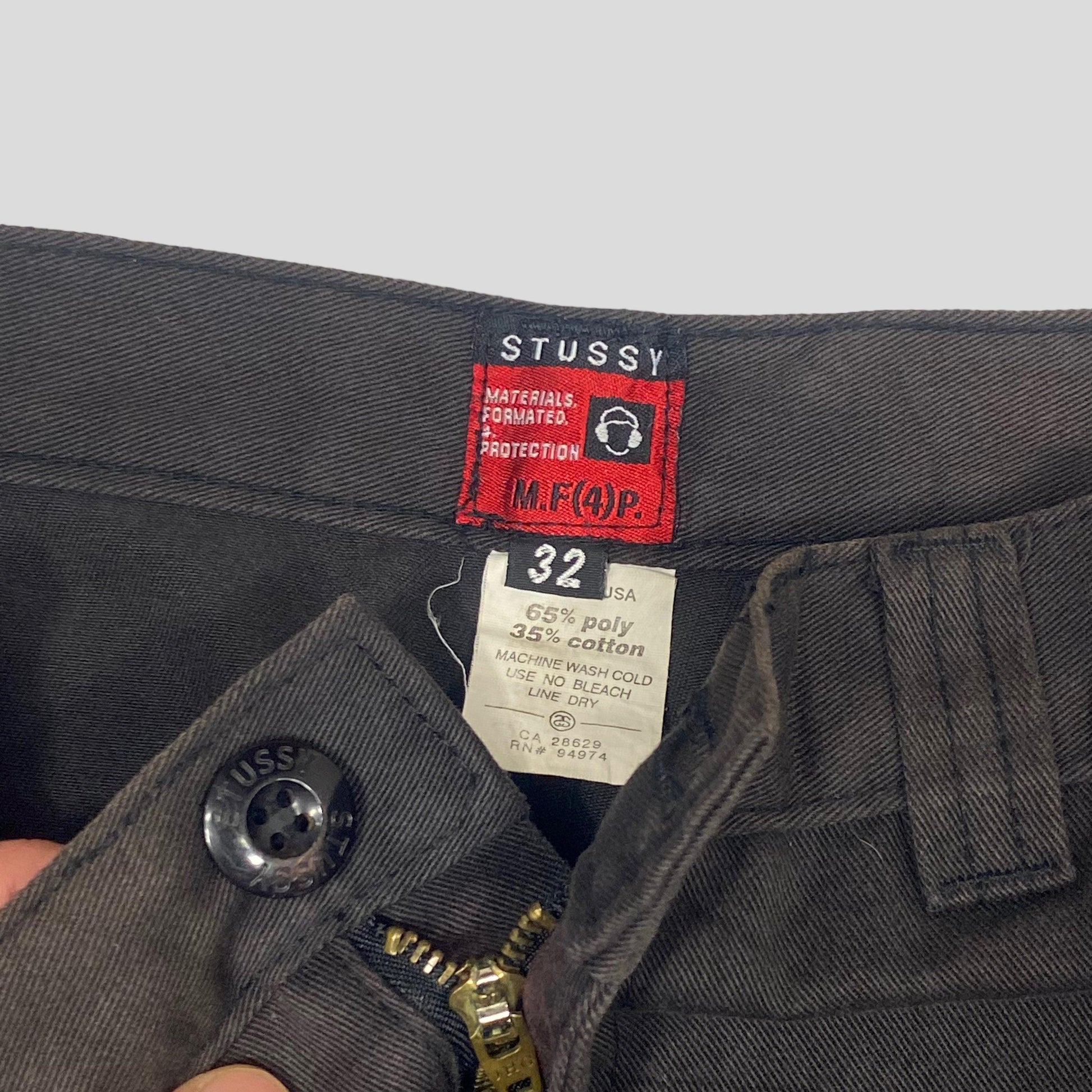 Stussy 90’s M.F.P Baggy Work Trousers - 32 - Known Source
