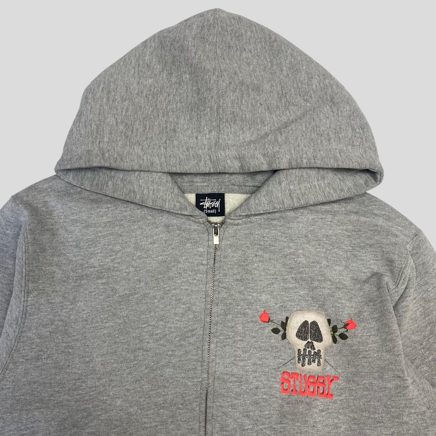 Stussy early 00’s Skull & Roses Zip-up Hoodie - S - Known Source