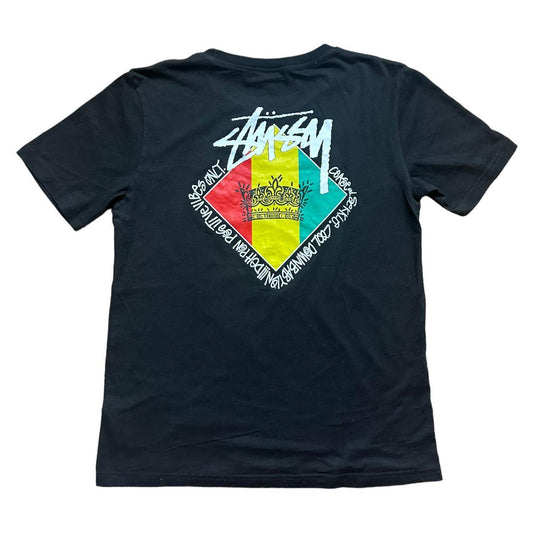 Stussy front and back logo tee t-shirt - Known Source