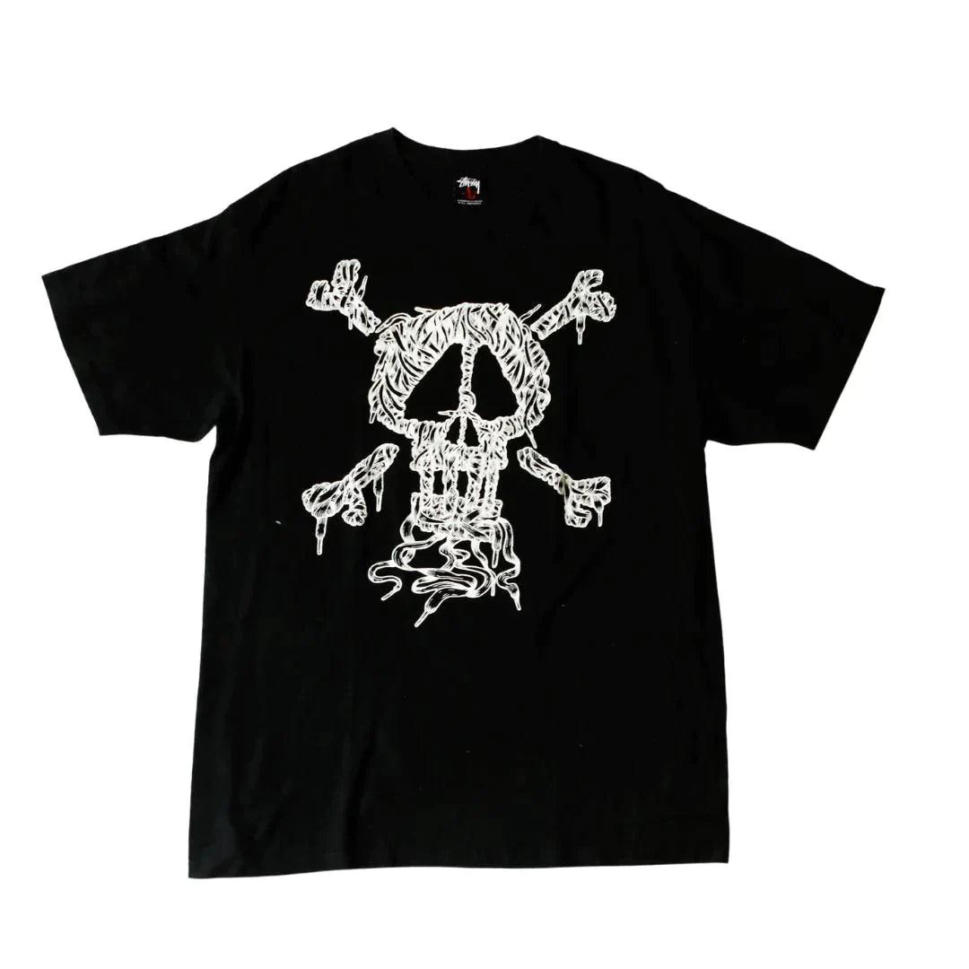 STUSSY LACE SKULL TEE (L) - Known Source