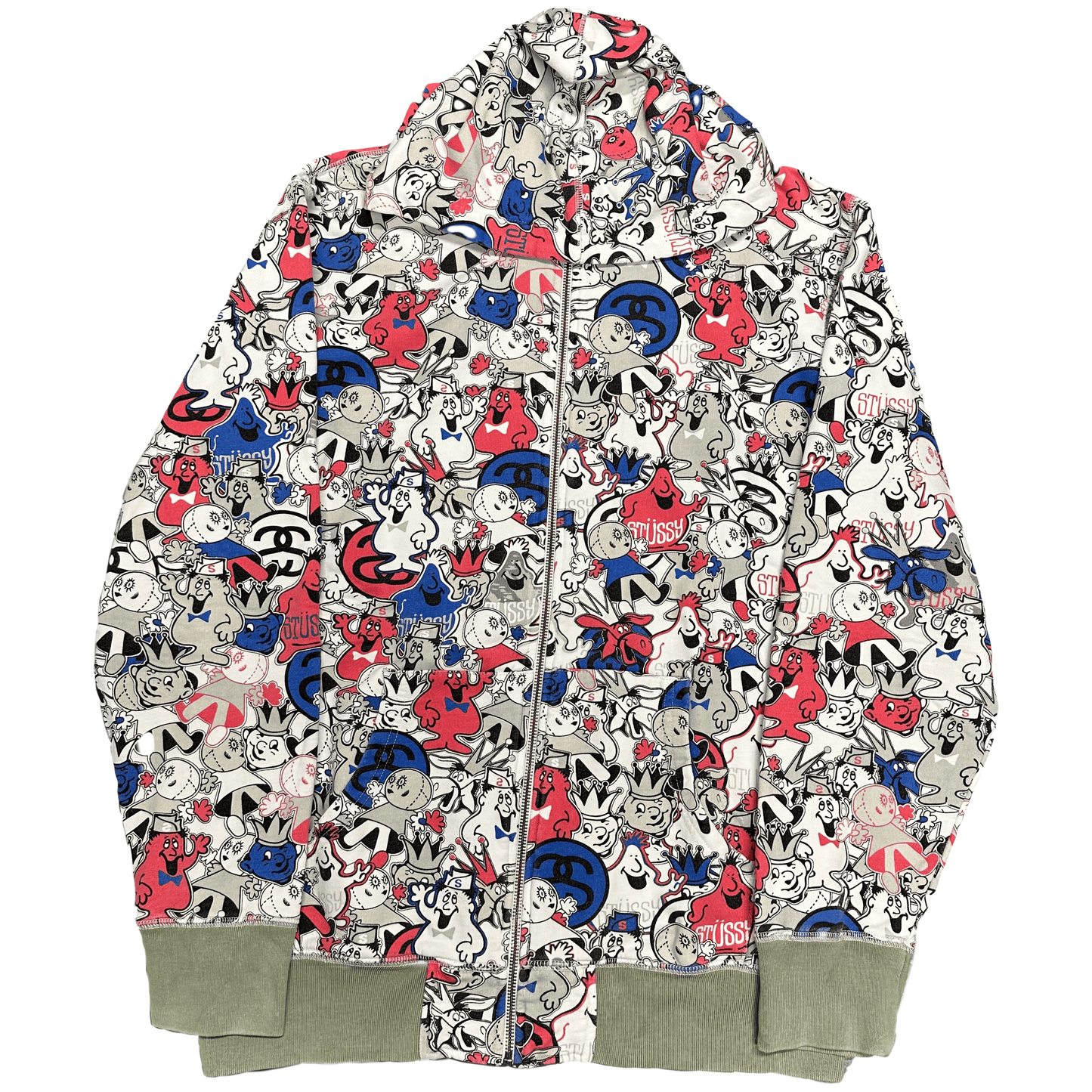 Stüssy Monogram Cartoon Hoodie ( L ) - Known Source